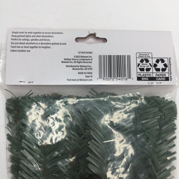 Holiday Time 10 Pack 12-Inch Garland Ties Christmas Decoration Holiday - Picture 4 of 5